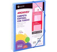 Carchivo -carpeta personalizable de 50 fundas con espiral archivex sta