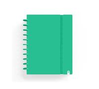 Carchivo Cuaderno Anillas A4 80 Hojas Tapa Foam Cuadriculada Verde