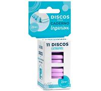 Carchivo, estuche 11 discos para cuaderno ingeniox malva único