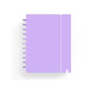 Carchivo Ingeniox Cuaderno A5 80 Hojas Cuadriculado Malva Pastel Tapa Foam