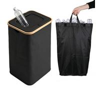 Carehabi Botellas de depósito con tapa, 100 l, para almacenamiento de botellas