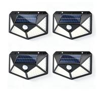 Carehabi Luces Solares LED Exterior Jardín con Sensor PIR, 4 Uds