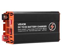 Cargador DC a DC con MPPT, 350W, cargador de batería integrado de 30A, entrada dual para panel solar/alternador, carga inteligente de múltiples etapas para baterías de plomo-ácido LiFePO4, ideal para