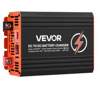 Cargador DC-DC con MPPT, 650W, cargador de batería integrado de 50A, entrada dual para paneles solares/alternador, carga inteligente de múltiples etapas para baterías de plomo-ácido y LiFePO4, ideal p