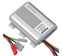 Cargador de batería de 12 V 40 A CC a CC con MPPT, Cargador Integrado para AGM, Gel, SLA, Litio, Cargador de batería de Doble Entrada con Indicadores LED y Conector Anderson, Uso para RV, cámper,
