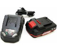 Cargador de batería Parkside Pap 20 B1, 20 V 2 Ah, incluye 2,4 A cargador PLG 20 C1 en juego/paquete, batería serie X20V