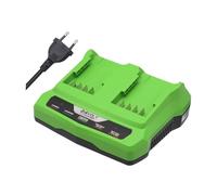 Cargador de fuente de alimentación, cable de carga, repuesto para cargador universal de batería de doble ranura, 24 V, G24X2UC2, G24B4, G24X2C, dispositivos y baterías de la serie Greenworks 24 V