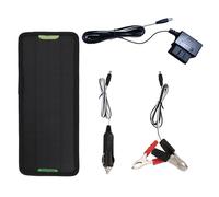Cargador de goteo solar para la batería del automóvil: mantenedor alimentado por 5 W, kit de 12V impermeable | Instalación fácil de servicio de servicio pesado Dispositivo de carga portátil Motorcle T