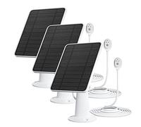 Cargador de panel solar compatible con cámara de seguridad Arlo Ultra/Ultra 2/Pro 3/Pro 4/Pro 3, 5V 4W, paneles solares de carga IP65 resistente a la intemperie con cable de carga de 10 pies, 3 pack