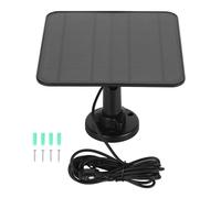 Cargador de Panel Solar de 12 W para cámaras de Seguridad Pro 3/4/5S/Ultra 2/Go 2/Floodlight, eficiente, IP65 Resistente al Agua y con conexión magnética, Color Negro