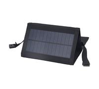 Cargador de Panel Solar Plegable, 2A Salida 5V IP65 Silicio Monocristalino Oxford Tela USB Cargador Solar Plegable Portátil Tablero para Senderismo (Negro)