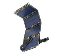 Cargador de Panel Solar Portátil 10w USB para Camping | PET Plegable, Salida 5,5v/1,2a y Cable Multiinterfaz Incluido, Respaldo para Excursiones