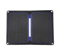 Cargador de panel solar portátil plegable de 14 W, mono de alta eficiencia, resistente al agua para acampar al aire libre, viajes y uso fuera de la red