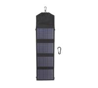 Cargador portátil con panel solar de 14 W, doble puerto USB de 5 V, plegable.