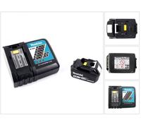 Cargador rápido Makita DC 18 RC + Batería Makita BL 1850 B - 18 V 5.0 Ah Li-Ion