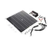 Cargador Solar de Panel 25 W de Cristal Único Portátil