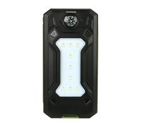 Cargador solar portátil de 3 engranajes, carcasa de cargador de luz de | Dispositivo de cubierta de protección con luz para aventura al aire libre, senderismo, camping, mochila
