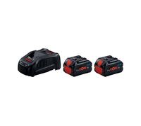 Bosch Professional 18V System ProCORE18V 5.5Ah - Set batería de litio + cargador (2 baterías x 5.5 Ah + cargador GAL 1880 CV)
