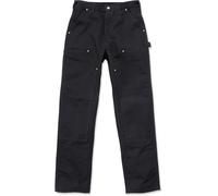 Carhartt Pantalones de trabajo para hombre B01 Double-Front Utility Work, Negro , 34W x 32L