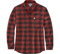 Carhartt Camisa de Franela L/S Plaid Ocre Rojo XL