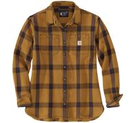 Carhartt Camisa de señora de sarga pesada L/S Plaid Shirt Carhartt® Marrón S