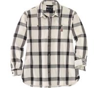 Carhartt Heavyweight Twill Camisa de dama, Blanco/Negro, Talla L