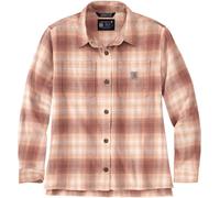 Carhartt Camisa Señoras Franela Peso Medio L/S Camisa Plaid Stucco S