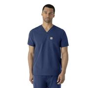 Carhartt Camiseta de Manga Corta con Cuello en V para Hombre, Marino, Medium
