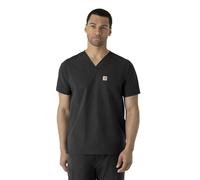 Carhartt Camiseta Force con Cuello en V para Hombre, Negro -, Medium
