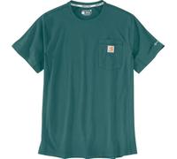 Carhartt Camiseta Force Relaxed para hombre, Verde azulado transformador, Large