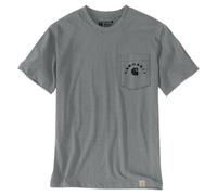 Carhartt Camiseta Irvine Relaxed Work Talla XL Color Gris Ceniza Envejecido
