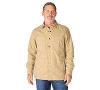 Carhartt Fleece Lined Snap Front Camisa, Caqui, Talla S