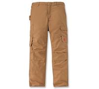 Carhartt Canvas Boise Multi-Cargo Dungaree Pantalones, marrón, Talla 33/34