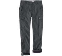 Carhartt Cargo Fleece Lined Work Pantalón, gris oscuro, Talla 36