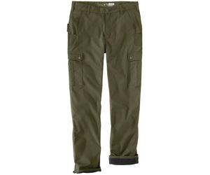 Carhartt Cargo Fleece Lined Work Pantalón, oliva, Talla 33