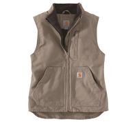 Carhartt Chaleco cuello alto forrado de sherpa Gris topo para mujer L