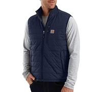 Carhartt Chaleco Rain Defender, de corte holgado y ligero, aislante, para hombre, azul, L