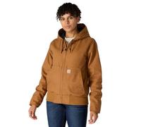 Carhartt Chaqueta Active, aislada, en algodón de lona con efecto desgastado, Loose Fit Para Mujer, Carhartt Brown, S