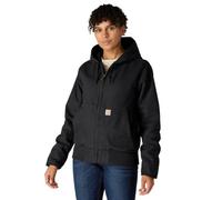 Carhartt Chaqueta Active, aislada, en algodón de lona con efecto desgastado, Loose Fit Para Mujer, Negro, M