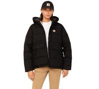 Carhartt Chaqueta de mujer con aislamiento con superficie impermeable y tecnología WindFighter, Negro , L