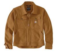 Carhartt Chaqueta de pato Rugged Flex de ajuste relajado para hombre, Carhartt Brown, Small