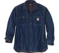 Carhartt Chaqueta Denim Fleece Lined Snap Front Shirt Glacier M