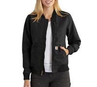 Carhartt Chaqueta Rugged Flex en lona,Relaxed Fit Para Mujer, Negro, S