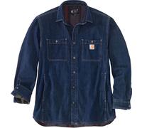 Carhartt Denim-Fleece, camisa XXL male Azul Oscuro (H84)