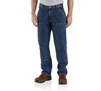 Carhartt Double-Front Logger Jean, Jeans Hombre, Azul (Canal), 38W / 34L