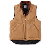 Carhartt Duck Arctic Quilt Lined Chaleco, Marrón claro, Talla S