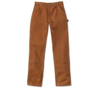 Carhartt Firm Duck Double-Front Work Dungaree Pantalones, Marrón claro, Talla 30