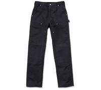 Carhartt Firm Duck Double-Front Work Dungaree Pantalones, negro, Talla 50