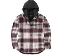 Carhartt Camisa con capucha de franela con forro polar Blanco Talla M