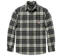 Carhartt Hamilton Relaxed LS Plaid Camisa, Gris claro/gris oscuro, Talla XL